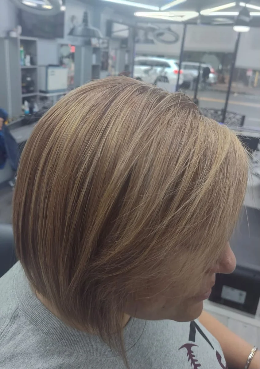 A short bob with softly layered ends