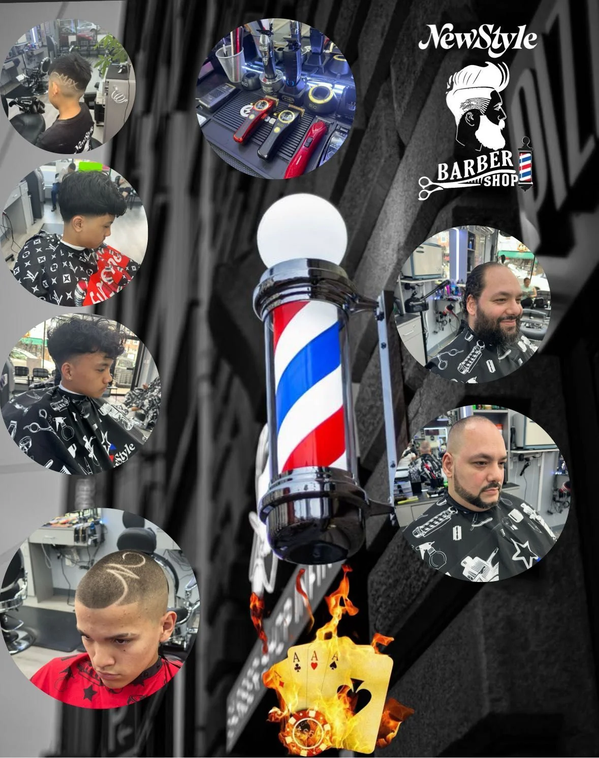 New Style Barber Shop & Hair Salon photo collage